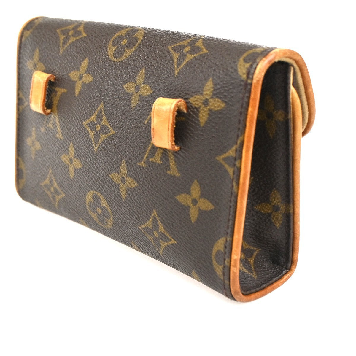 Louis Vuitton Florentine Waist Bag Monogram Canvas Brown Canvas Clutche & Pouche Bag (Authentic Pre-Loved)