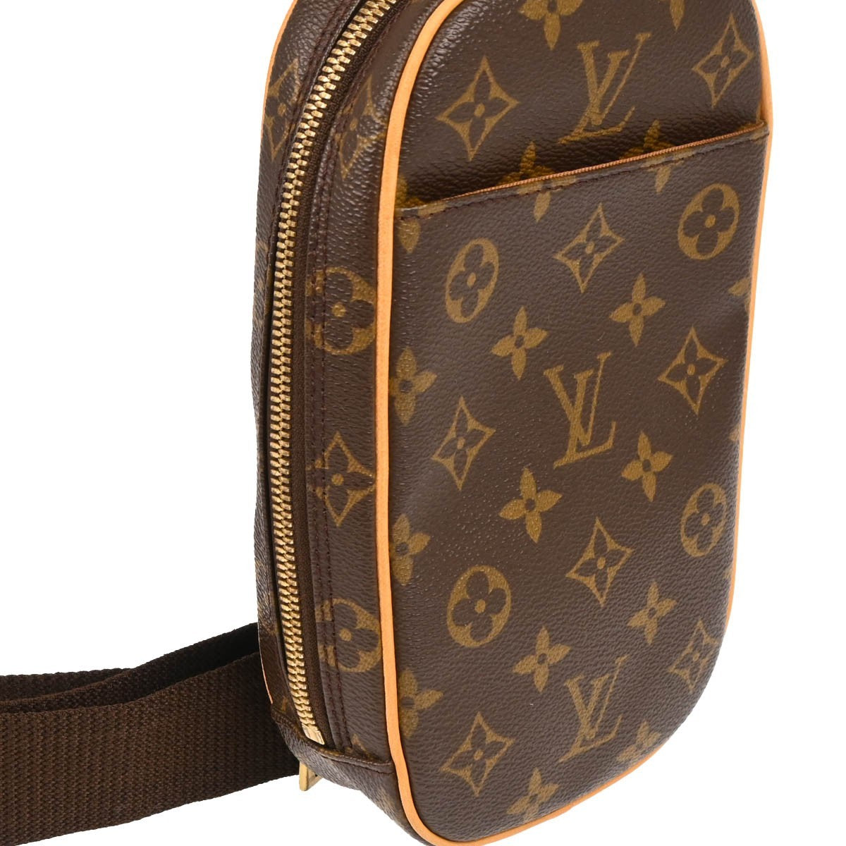 Louis Vuitton Pochette Gange Monogram Canvas Brown Canvas Clutche & Pouche Bag (Authentic Pre-Loved)