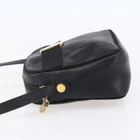 Salvatore Ferragamo Vara Bow Camera Shoulder Bag Leather Black Leather Shoulder Bag Bag (Authentic Pre-Loved)