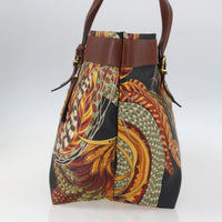 Salvatore Ferragamo Flower Tote Canvas Multicolour Pvc Tote Bag Bag (Authentic Pre-Loved)
