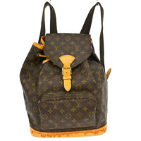 Louis Vuitton Vintage Montsouris Backpack Monogram Canvas Brown Canvas Backpack Bag (Pre-Loved)