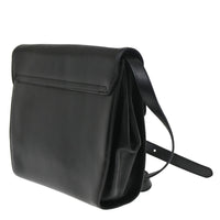 Salvatore Ferragamo Gancini Shoulder Bag Leather Black Leather Shoulder Bag Bag (Pre-Loved)