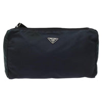 Prada Vintage Pouch Tessuto Navy Nylon Clutche & Pouche Bag (Pre-Loved)