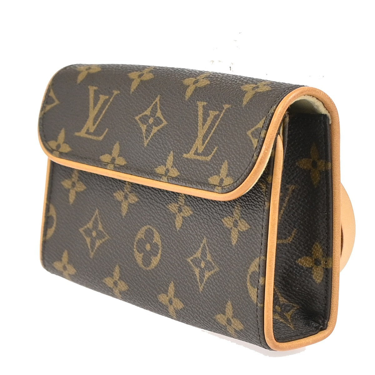 Louis Vuitton Florentine Waist Bag Monogram Canvas Brown Canvas Clutche & Pouche Bag (Pre-Loved)