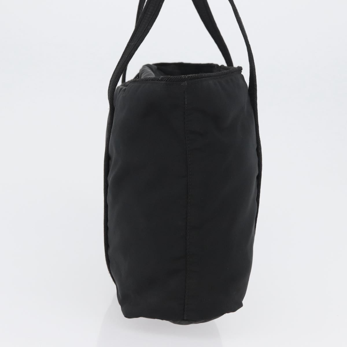 Prada Vintage Zip Tote Tessuto Black Nylon Tote Bag Bag (Authentic Pre-Loved)