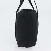 Prada Vintage Zip Tote Tessuto Black Nylon Tote Bag Bag (Authentic Pre-Loved)