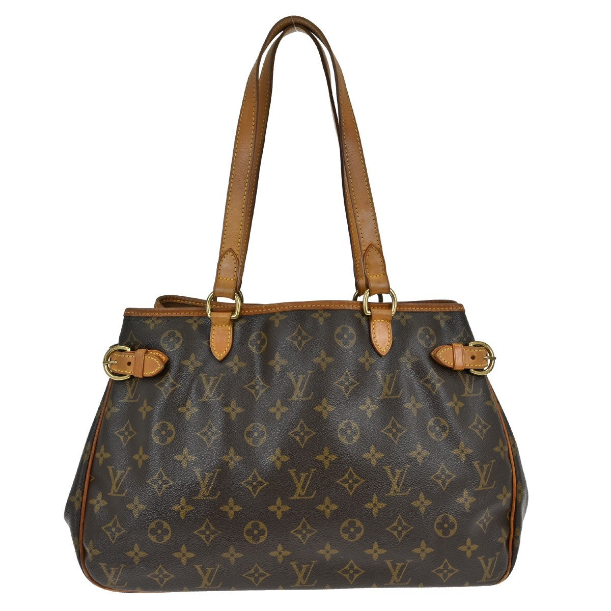 Louis Vuitton Batignolles Handbag Monogram Canvas Brown Canvas Shoulder Bag Bag (Authentic Pre-Loved)