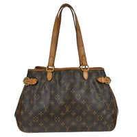 Louis Vuitton Batignolles Handbag Monogram Canvas Brown Canvas Shoulder Bag Bag (Authentic Pre-Loved)