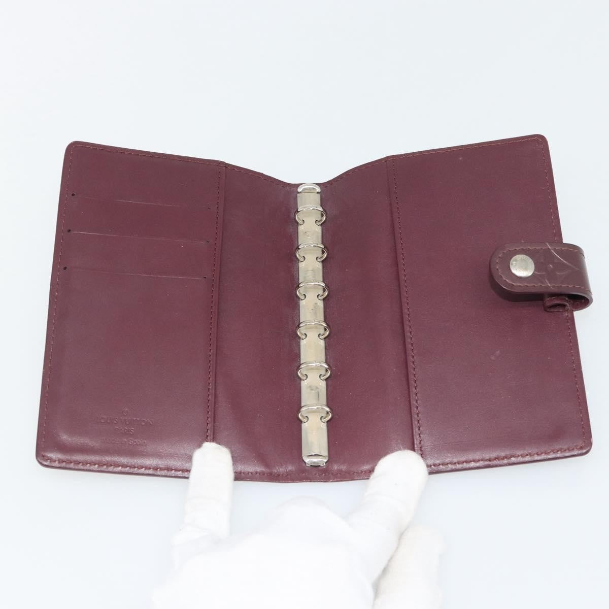 Louis Vuitton Agenda Cover Monogram Canvas Purple Canvas Clutche & Pouche Bag (Authentic Pre-Loved)
