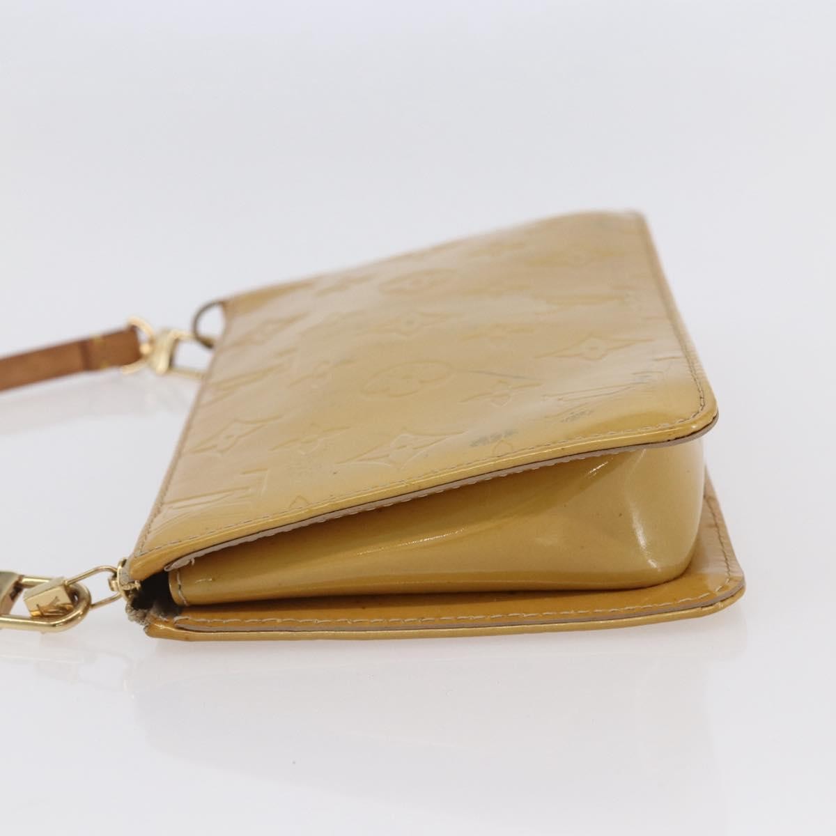 Louis Vuitton Lexington Pochette Monogram Vernis Beige Patent_Leather Clutche & Pouche Bag (Authentic Pre-Loved)