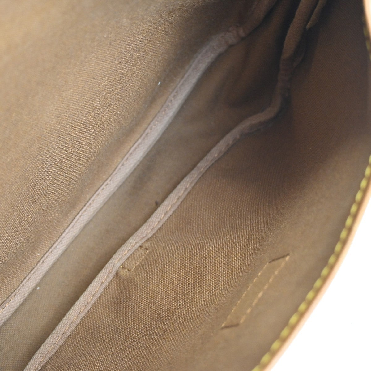 Louis Vuitton Saumur Handbag Monogram Canvas Brown Canvas Shoulder Bag Bag (Pre-Loved)