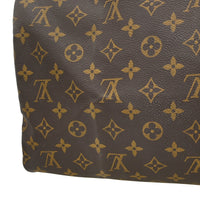 Louis Vuitton Speedy Handbag Monogram Canvas Brown Canvas,Leather Handbag (Authentic Pre-Loved)