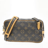 Louis Vuitton Louis Vuitton Pochette Marly Bandouliere Bag Monogram Canvas Brown Leather Shoulder Bag Bag (Pre-Loved)