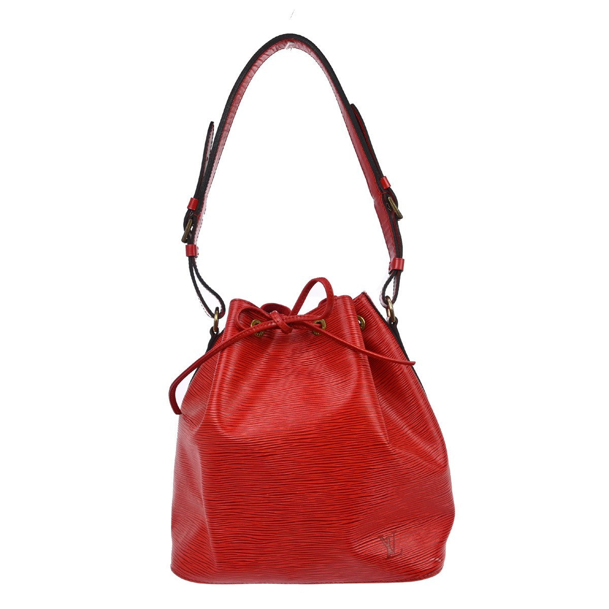 Louis Vuitton Petit Noe Handbag Epi Leather Red Leather Shoulder Bag Bag (Pre-Loved)