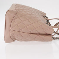 Chanel Easy Shopping Tote Quilted Calfskin Pink Leather Tote Bag Bag (Authentic Pre-Loved)