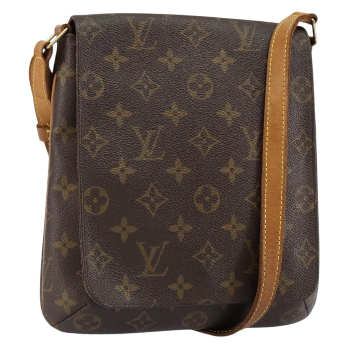 Louis Vuitton Musette Salsa Handbag Monogram Canvas Brown Canvas Shoulder Bag Bag (Authentic Pre-Loved)