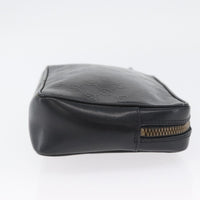 Gucci Vintage Clutch Bag Leather Black Leather Clutche & Pouche Bag (Authentic Pre-Loved)