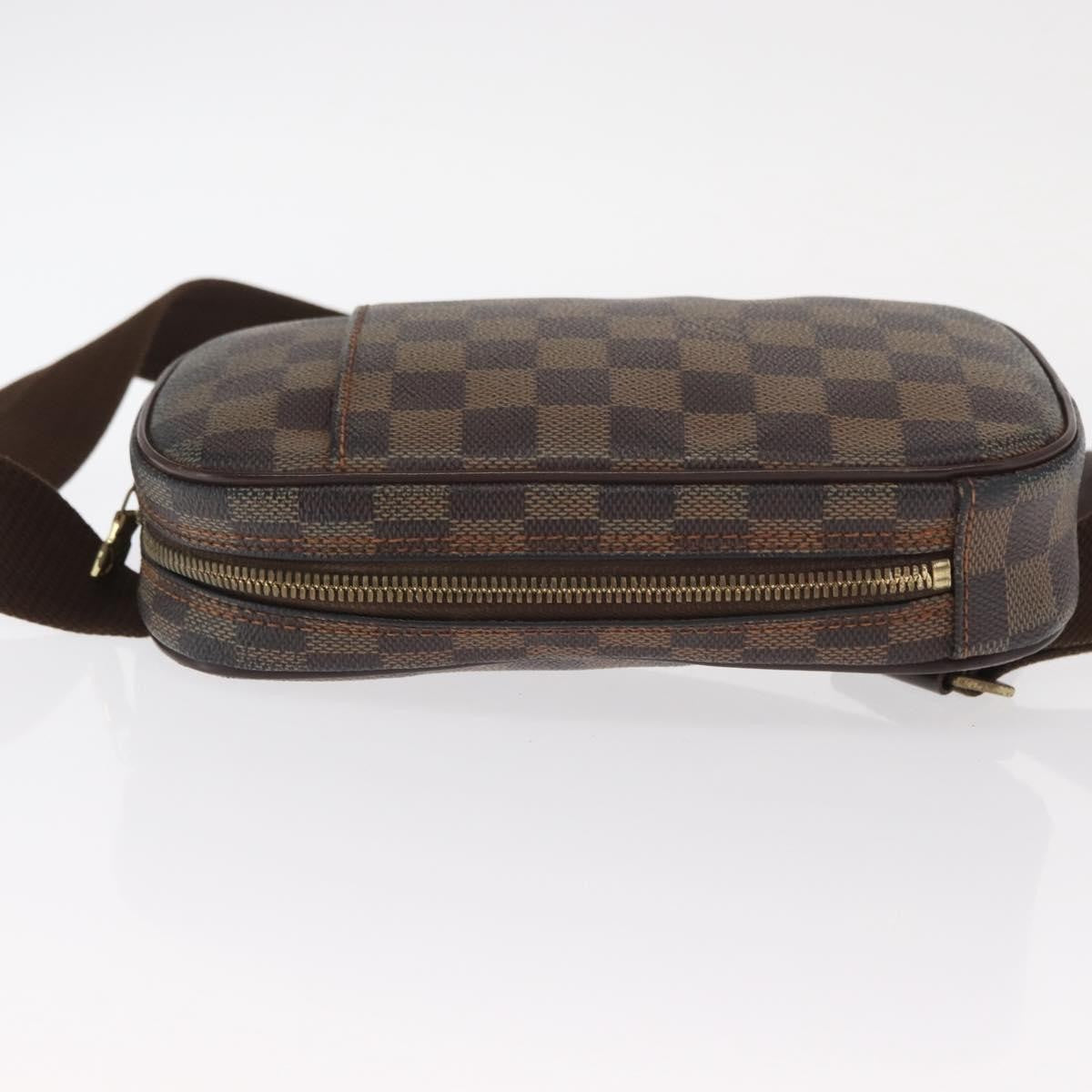 Louis Vuitton Pochette Gange Damier Brown Canvas Clutche & Pouche Bag (Authentic Pre-Loved)