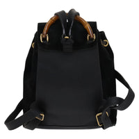 Gucci Gucci Bamboo Backpack Daim Black Suede Backpack Bag (Authentic Pre-Loved)