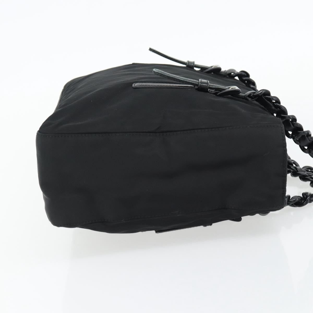 Prada Shoulder Bag Nylon Black Black Nylon Shoulder Bag Bag (Authentic Pre-Loved)