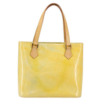 Louis Vuitton Houston Handbag Monogram Vernis Yellow Patent_Leather Tote Bag Bag (Pre-Loved)