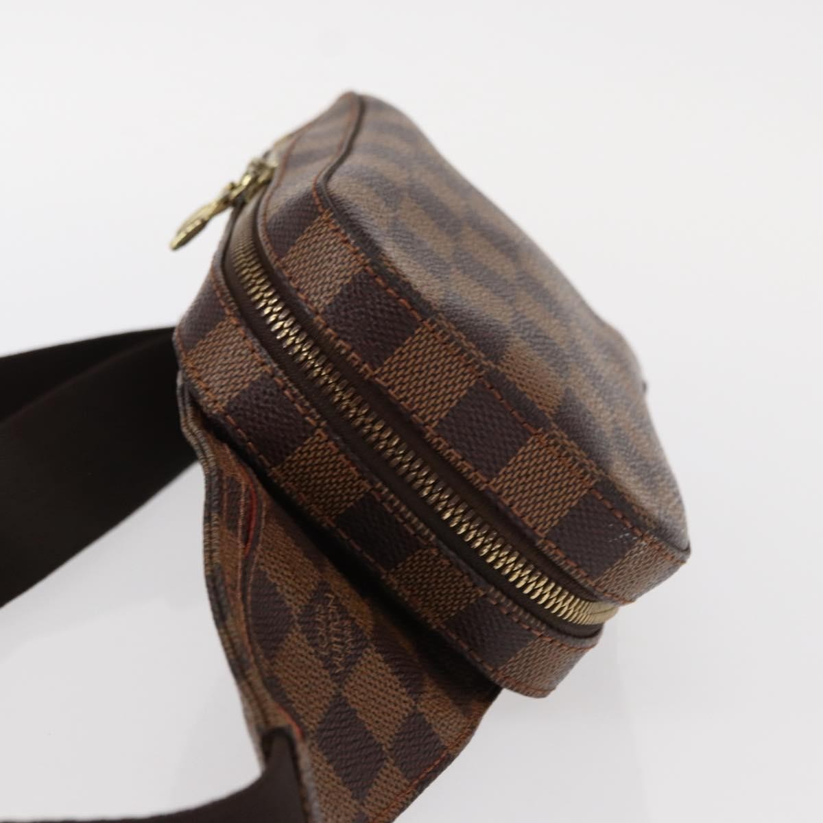 Louis Vuitton Geronimos Waist Bag Damier Brown Canvas Shoulder Bag Bag (Authentic Pre-Loved)