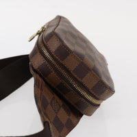 Louis Vuitton Geronimos Waist Bag Damier Brown Canvas Shoulder Bag Bag (Authentic Pre-Loved)