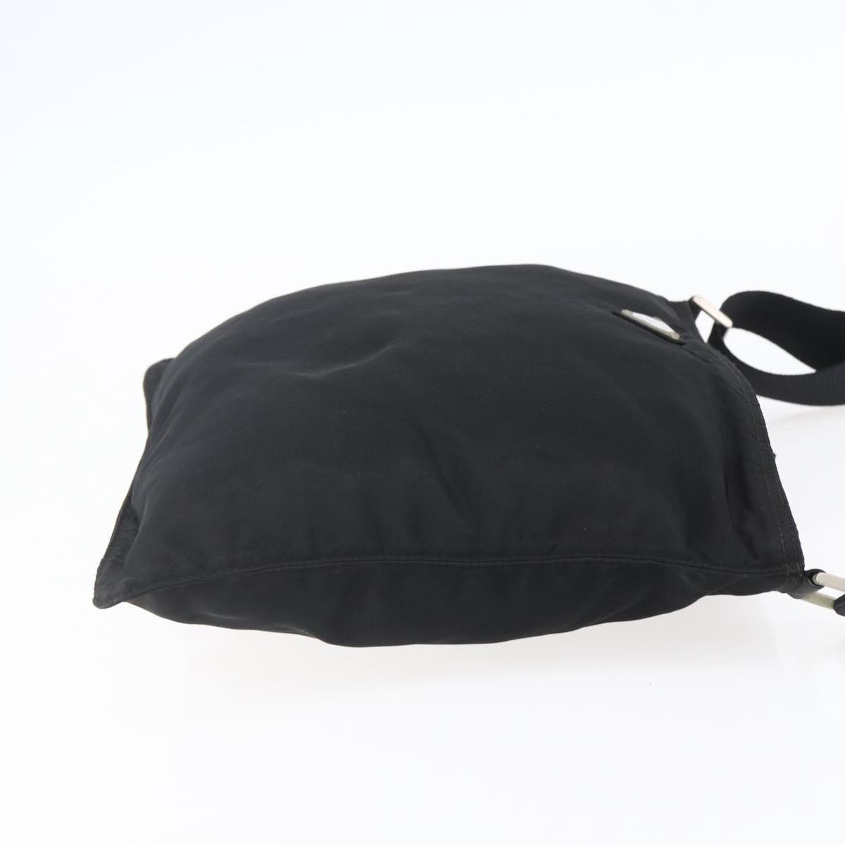 Prada Flat Messenger Bag Tessuto Black Nylon Shoulder Bag Bag (Pre-Loved)