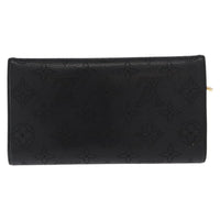 Louis Vuitton Amelia Wallet Mahina Leather Black Leather Wallets Accessory (Authentic Pre-Loved)