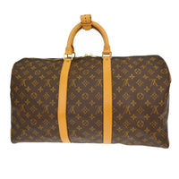 Louis Vuitton Louis Vuitton Keepall Bag Monogram Canvas Brown Canvas Travel Bag Bag (Pre-Loved)
