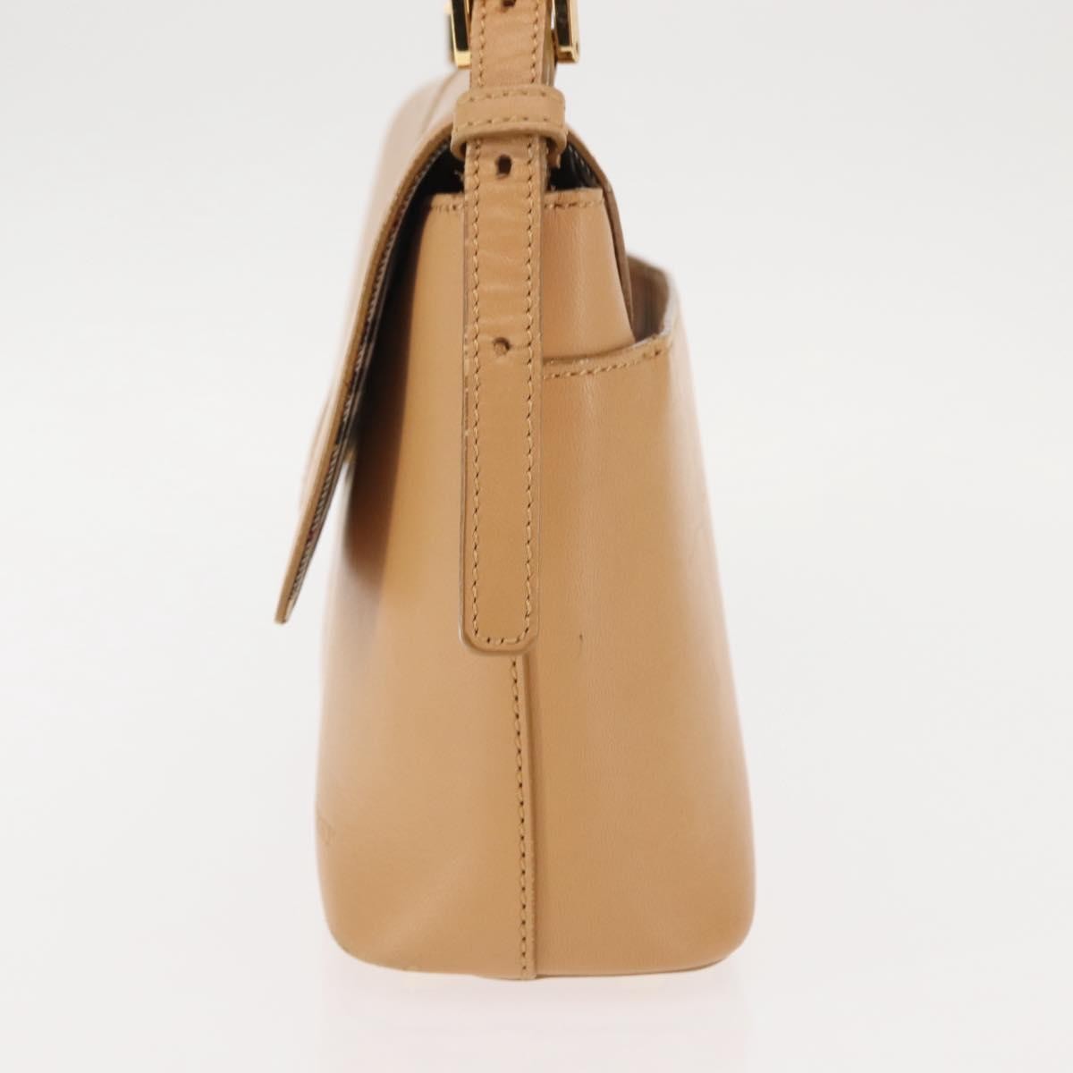 Burberry Shoulder Bag Leather Beige Leather Shoulder Bag Bag (Authentic Pre-Loved)