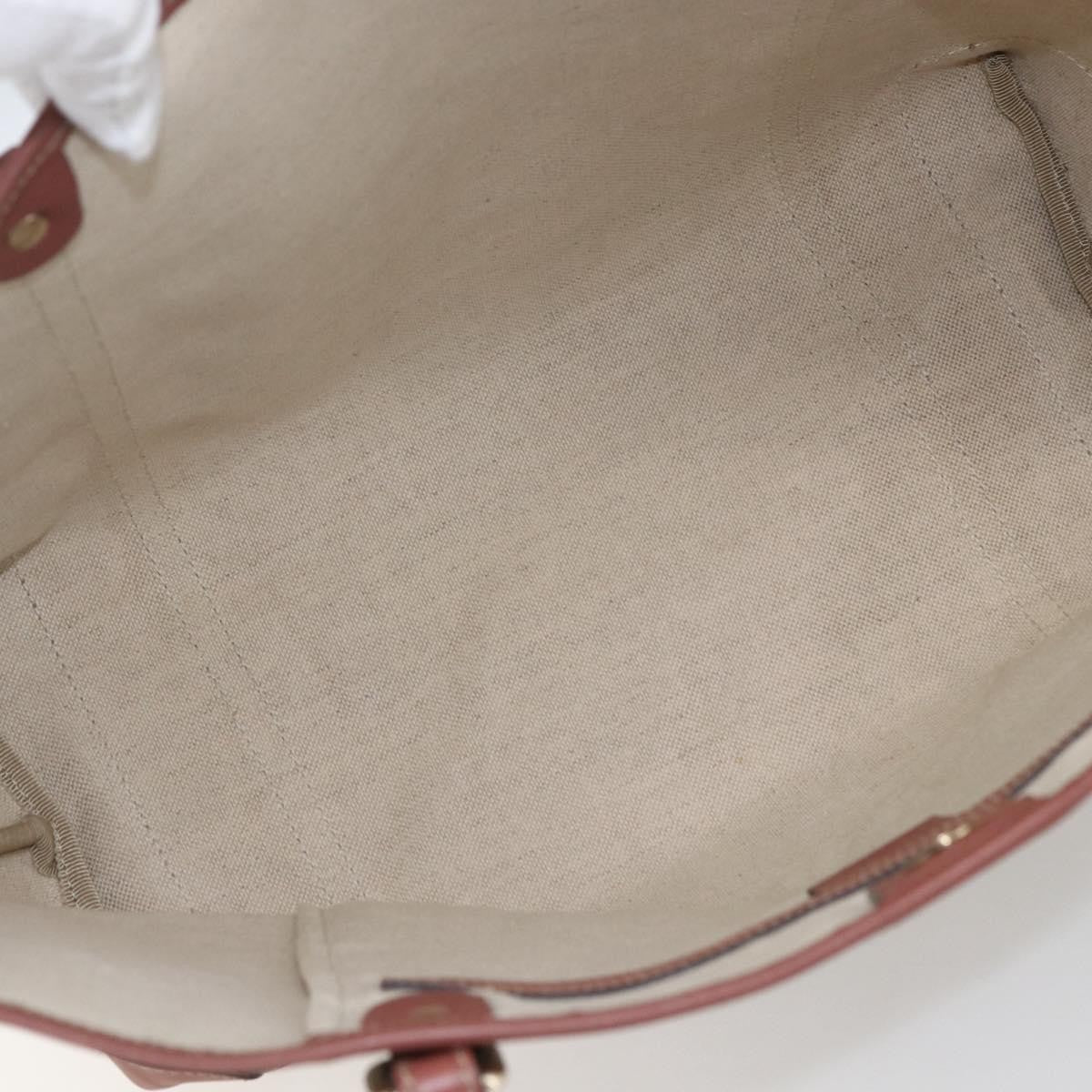 Gucci Joy Plus Tote Gg Coated Canvas With Leather Beige Canvas Tote Bag Bag (Pre-Loved)