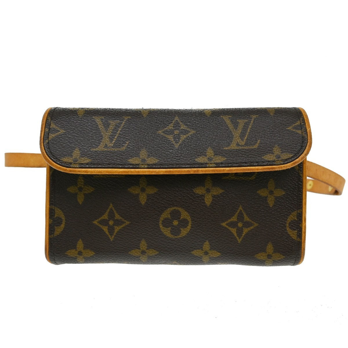 Louis Vuitton Florentine Waist Bag Monogram Canvas Brown Canvas Clutche & Pouche Bag (Authentic Pre-Loved)