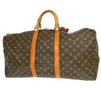 Louis Vuitton Louis Vuitton Keepall Bag Monogram Canvas Brown Canvas Travel Bag Bag (Pre-Loved)