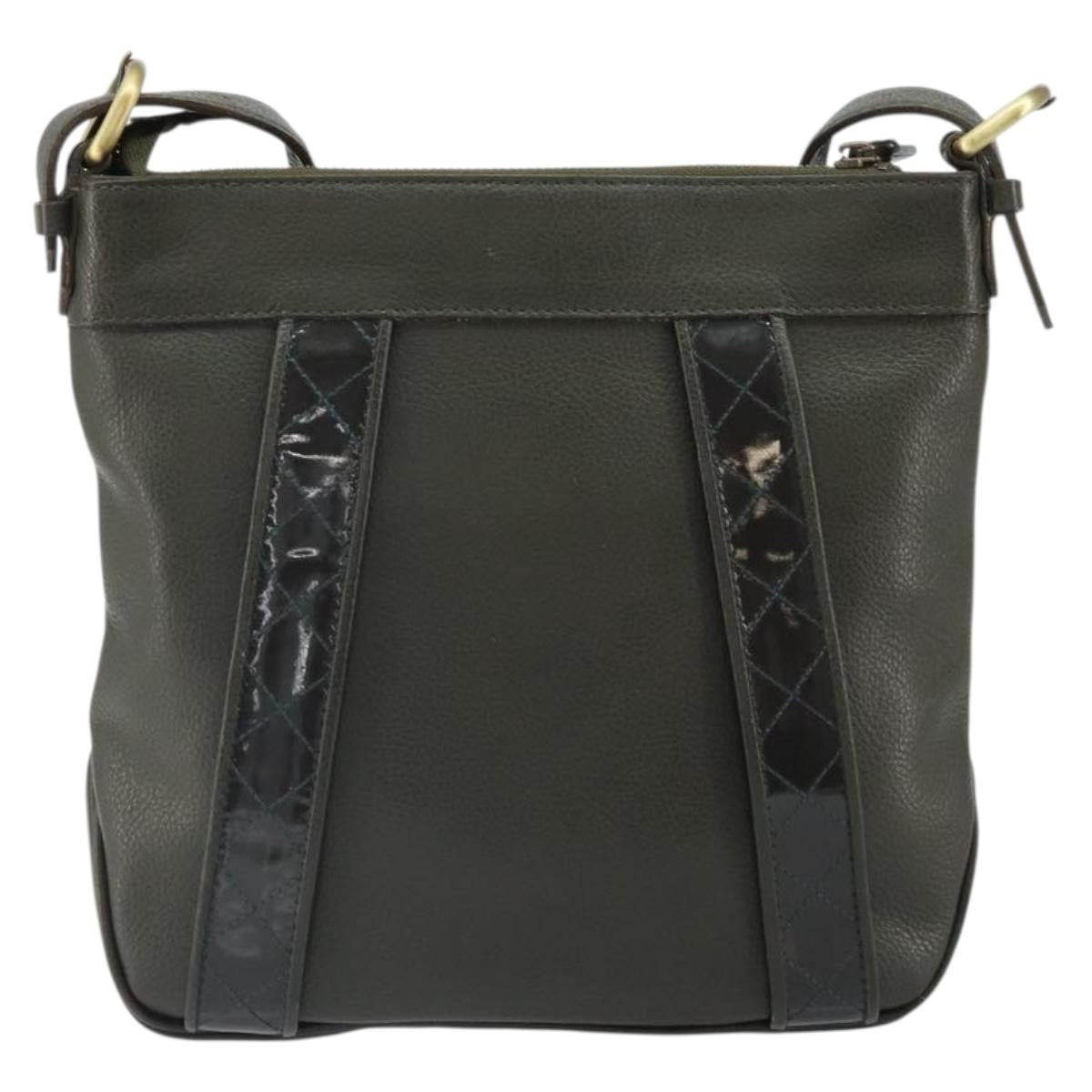 Burberry Vintage Shoulder Bag Leather Khaki Leather Shoulder Bag Bag (Authentic Pre-Loved)