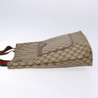 Gucci Ophidia Front Pocket Shopper Tote Gg Coated Canvas Beige Canvas Tote Bag Bag (Authentic Pre-Loved)