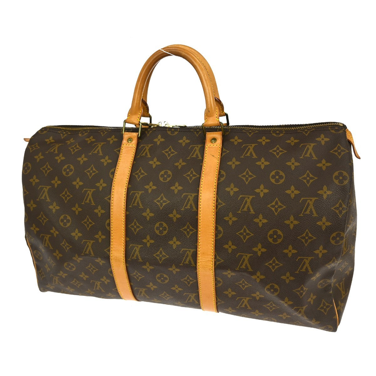 Louis Vuitton Louis Vuitton Keepall Bag Monogram Canvas Brown Canvas Travel Bag Bag (Pre-Loved)