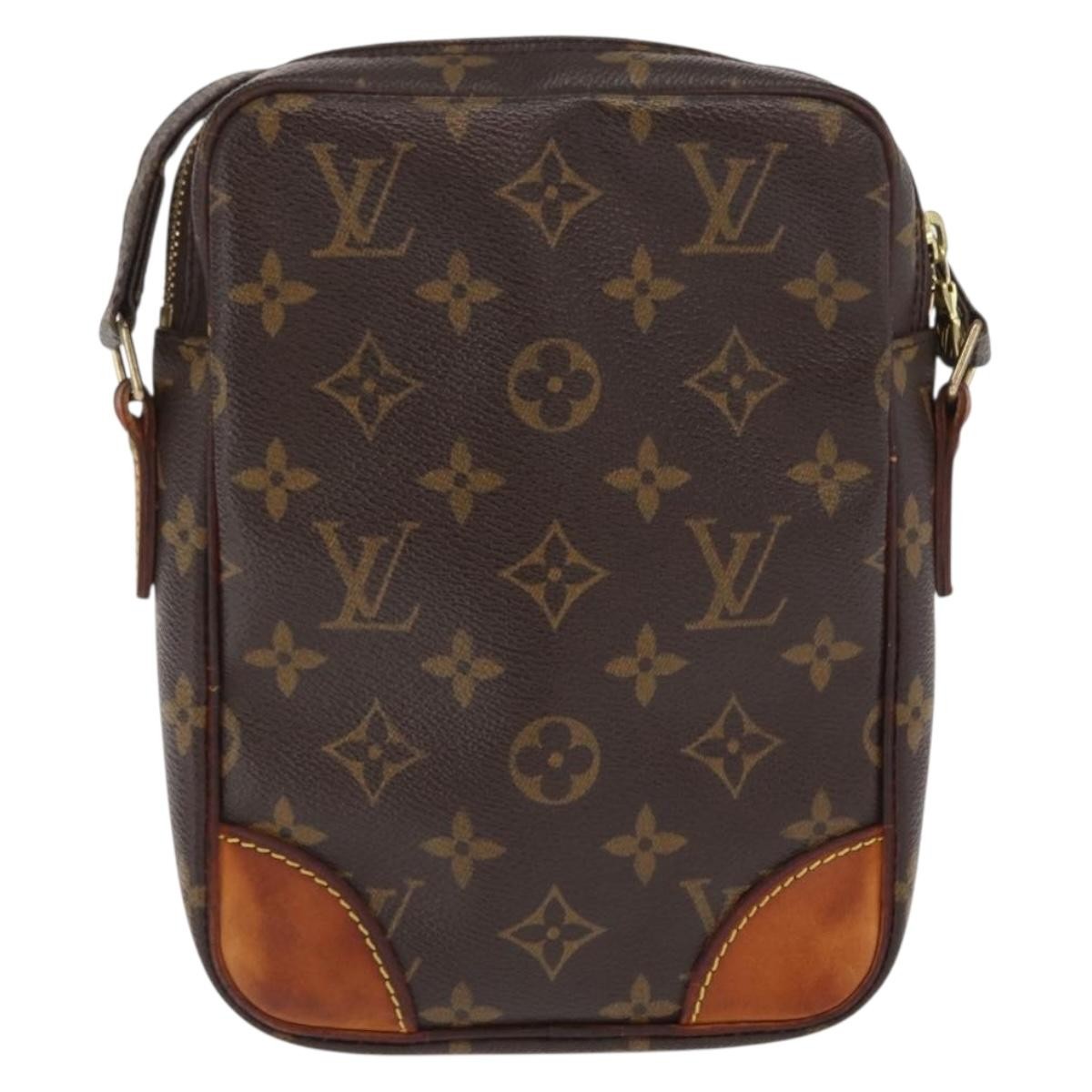 Louis Vuitton Danube Handbag Monogram Canvas Brown Canvas Shoulder Bag Bag (Pre-Loved)