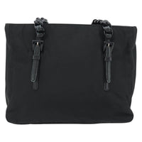 Prada Shoulder Bag Nylon Black Black Nylon Shoulder Bag Bag (Authentic Pre-Loved)