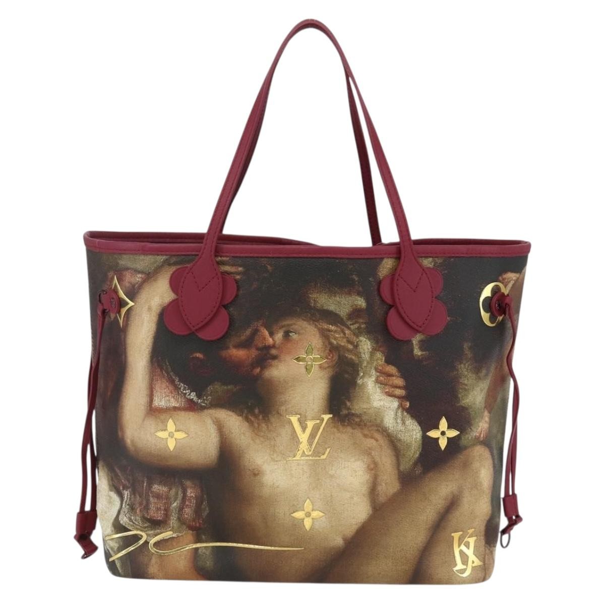 Louis Vuitton Neverfull Nm Tote Limited Edition Jeff Koons Titian Print Canvas Multicolour Canvas Tote Bag Bag (Authentic Pre-Loved)