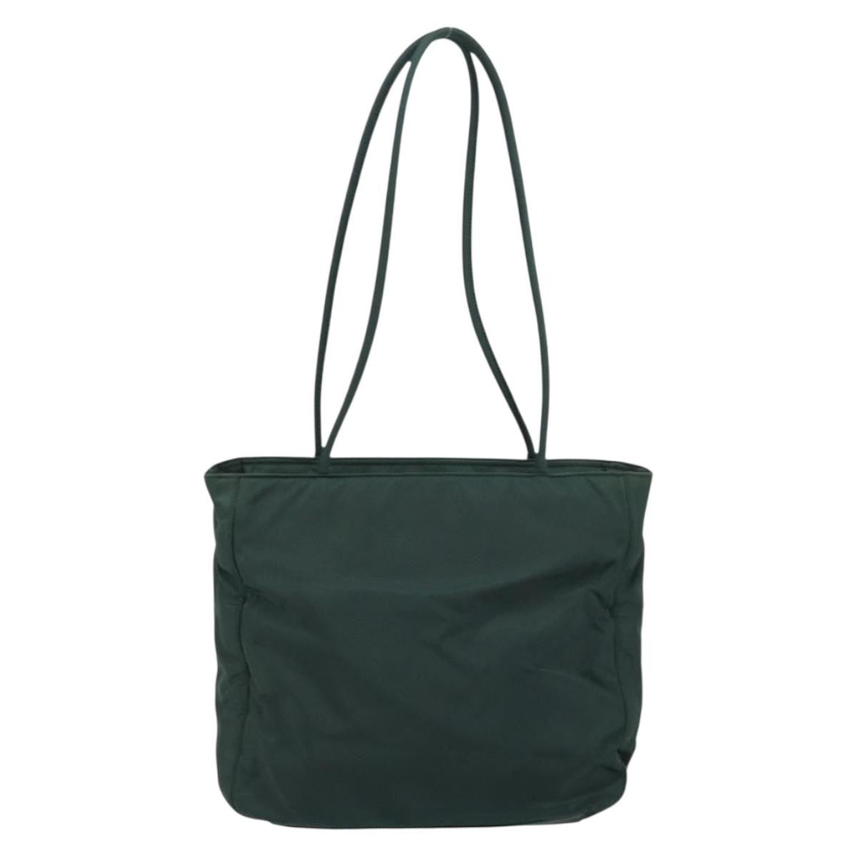 Prada Vintage Tote Tessuto Khaki Nylon Tote Bag Bag (Authentic Pre-Loved)