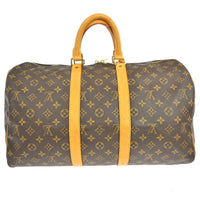 Louis Vuitton Louis Vuitton Keepall Bag Monogram Canvas Brown Canvas Travel Bag Bag (Pre-Loved)