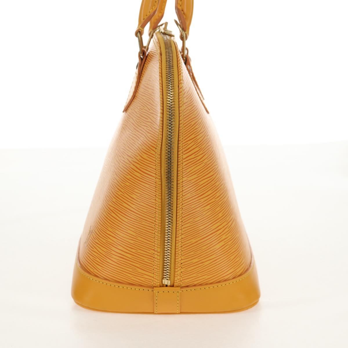 Louis Vuitton Alma Handbag Epi Leather Yellow Leather Handbag (Authentic Pre-Loved)