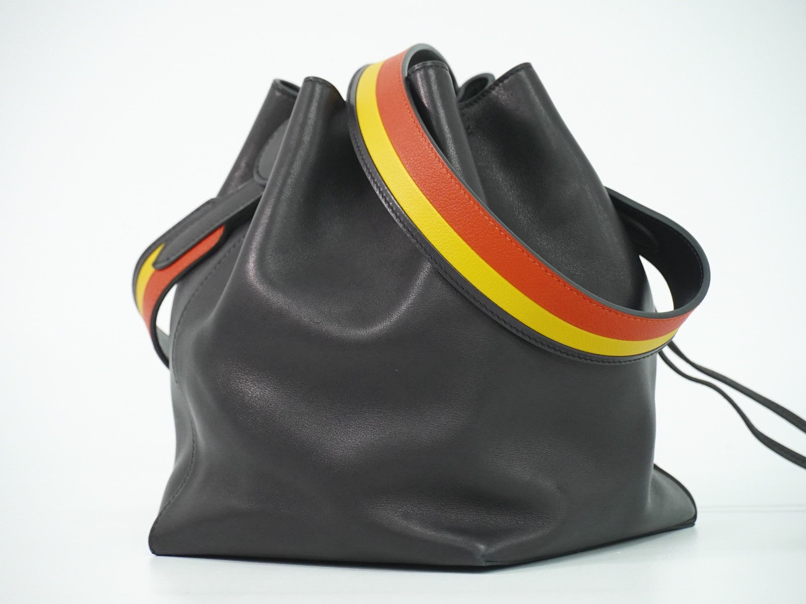 Hermes Licol Bag Volupto Black Leather Shoulder Bag Bag (Pre-Loved)