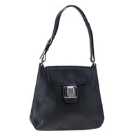 Salvatore Ferragamo Salvatore Ferragamo Vara Shoulder Bag Leather Black Patent_Leather Shoulder Bag Bag (Pre-Loved)