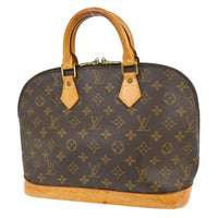 Louis Vuitton Alma Handbag Monogram Canvas Brown Canvas Handbag (Pre-Loved)