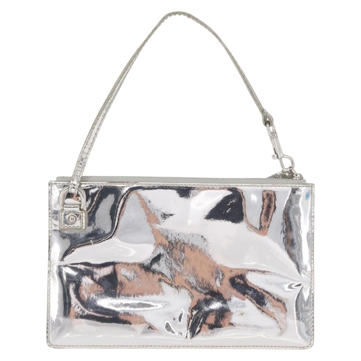 Louis Vuitton Pochette Clutch Monogram Miroir Pvc Silver Pvc Clutche & Pouche Bag (Authentic Pre-Loved)