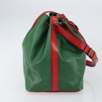 Louis Vuitton Bicolor Petit Noe Handbag Epi Leather Green Leather Shoulder Bag Bag (Pre-Loved)