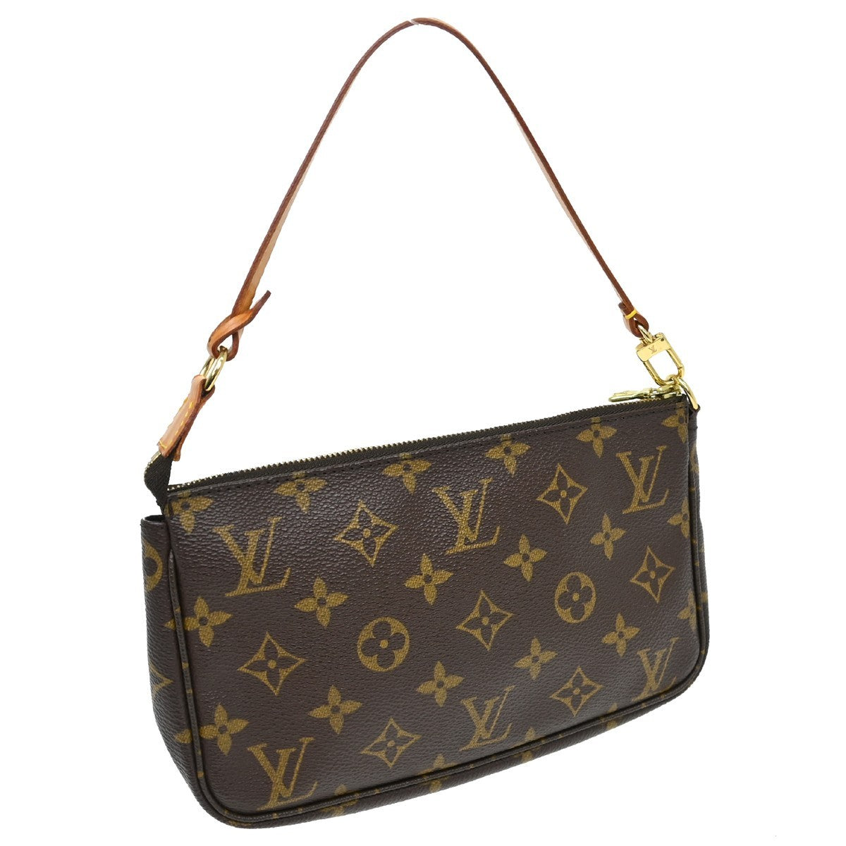 Louis Vuitton Pochette Accessoires Nm Monogram Canvas Brown Canvas Clutche & Pouche Bag (Authentic Pre-Loved)