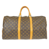 Louis Vuitton Louis Vuitton Keepall Bag Monogram Canvas Brown Canvas Travel Bag Bag (Pre-Loved)